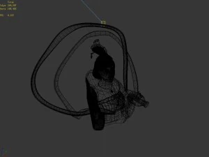 pool - sculpture - fairy 02 3D Model