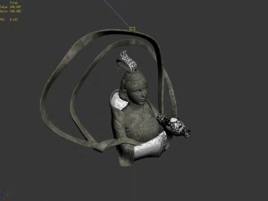 pool - sculpture - fairy 02 3D Model