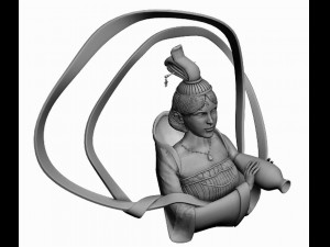 pool - stone goddess 3D मॉडल