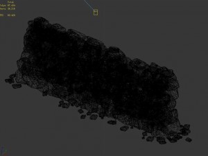 water caravan - stone wall 3D Model