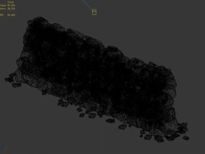water caravan - stone wall 3D Model