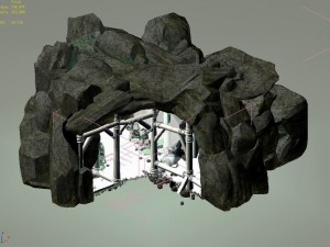 explore the mountains - mine 01 Modèle 3D