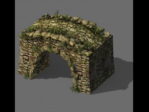 explore the mountains - the bridge hole 01 Modello 3D