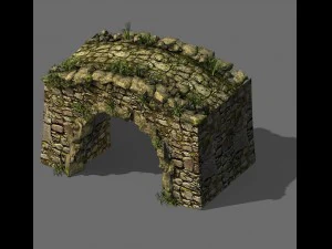 explore the mountains - the bridge hole 01 3D Model