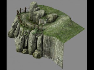 explore the mountains - hillside - mountain road 1 Model 3D