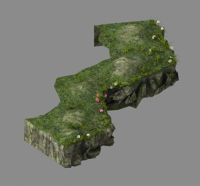 explore the mountains - hillside - mountain road 2 3Dモデル .c4d .max .obj .3ds .fbx .stl .blend 