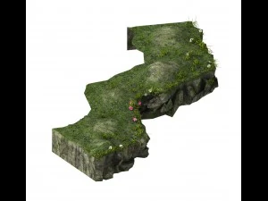 explore the mountains - hillside - mountain road 2 3D Model