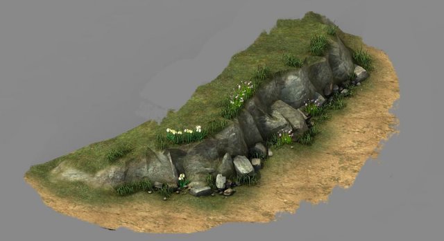 explore the mountains - hillside - mountain road 4 Modelo 3D .c4d .max .obj .3ds .fbx .stl .blend 