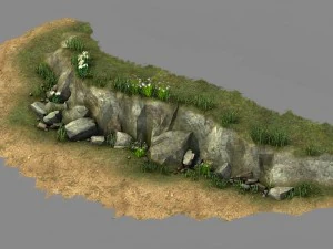 explore the mountains - hillside - mountain road 4 3D Model