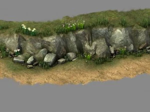 explore the mountains - hillside - mountain road 4 3D Model