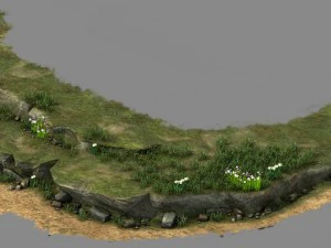 산 탐험 - 언덕 - 산길 5 3D 모델