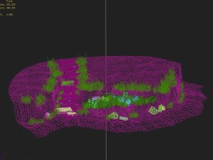 hillside - mountain - stone ladder 06 Modello 3D