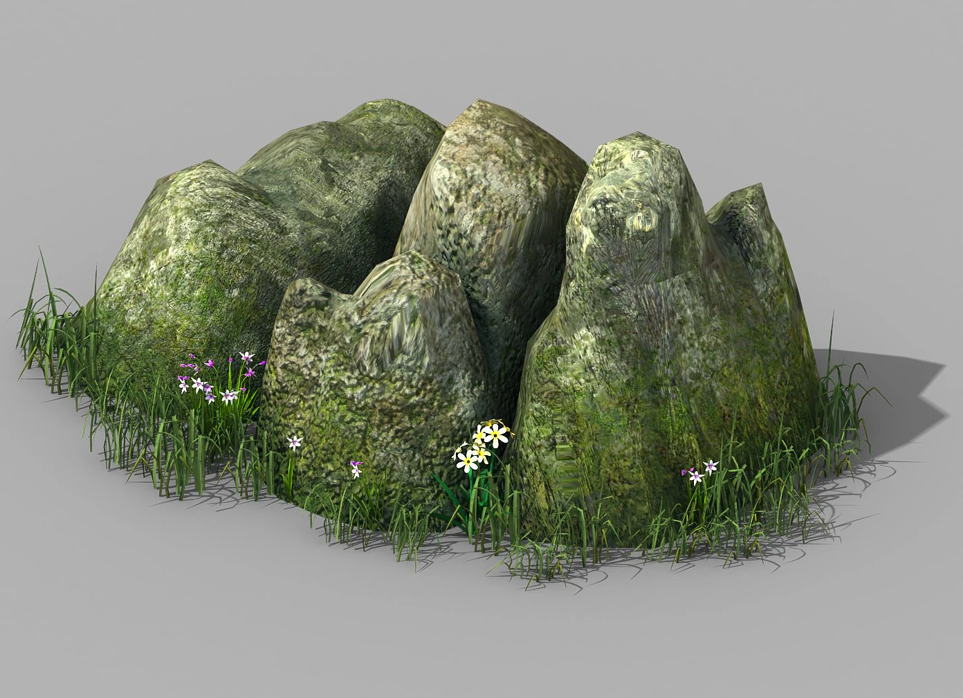 explore the mountains - rock 01 3D Model .c4d .max .obj .3ds .fbx .stl .blend 