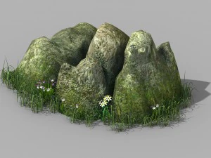 探索山脉 - 岩石 01 3D 模型