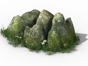explore the mountains - rock 01 Modelo 3D
