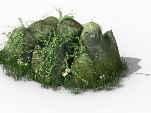 explore the mountains - rock 01 Modelo 3D