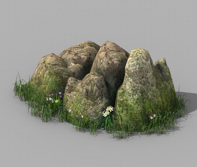explore the mountains - rock 02 3D मॉडल .c4d .max .obj .3ds .fbx .stl .blend 