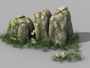 explore the mountains - rocks 03 3D Model