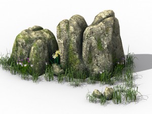 explore the mountains - rocks 03 Model 3D