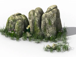 explore the mountains - rocks 03 3D Model