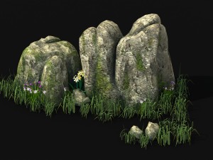 explore the mountains - rocks 03 Model 3D