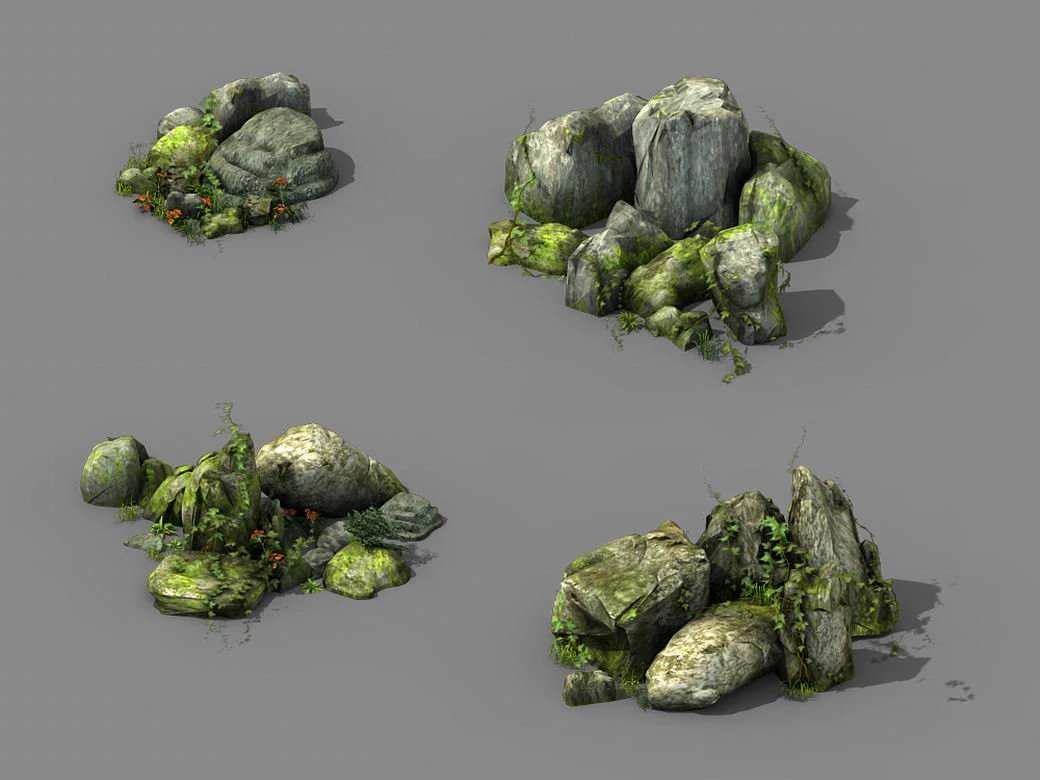 explore the mountains - rocks 04 3D Model .c4d .max .obj .3ds .fbx .stl .blend 