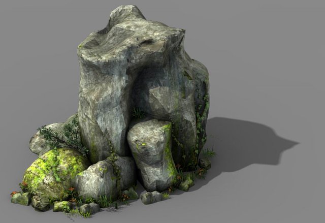 explore the mountains - rocks 05 Model 3D .c4d .max .obj .3ds .fbx .stl .blend 