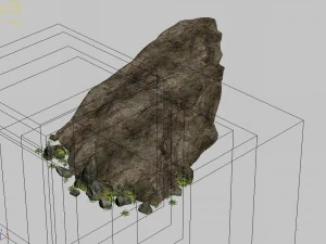 esplorare le montagne - roccia 06 Modello 3D