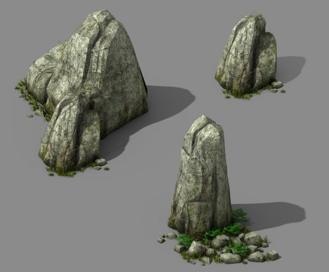 explore the mountains - rocks 08 3D Model .c4d .max .obj .3ds .fbx .stl .blend 
