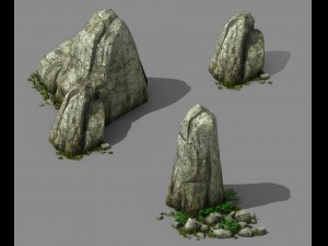 explore the mountains - rocks 08 3D Model