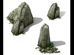 explore the mountains - rocks 08 3D Model