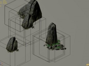 explore the mountains - rocks 08 3D Model