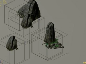 explore the mountains - rocks 08 3D Model