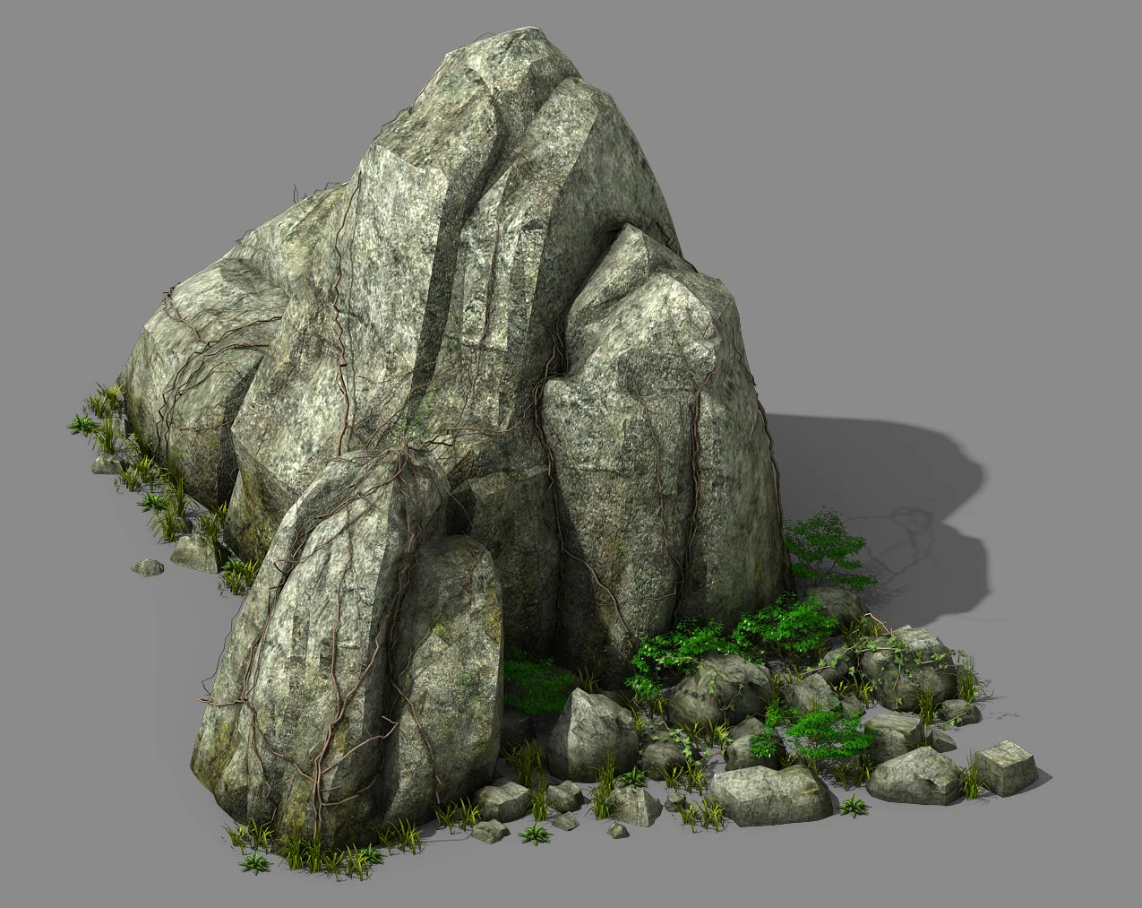 explore the mountains - rocks 09 3D Model .c4d .max .obj .3ds .fbx .stl .blend