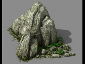 explore the mountains - rocks 09 3D Model