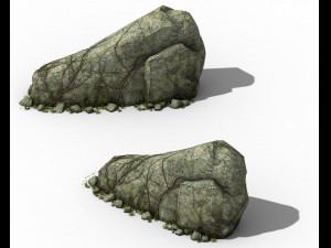 explore the mountains - rocks 010 Model 3D
