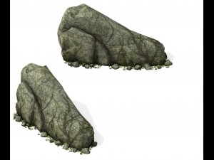 explore the mountains - rocks 010 Model 3D