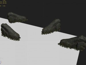 explore the mountains - rocks 010 Model 3D