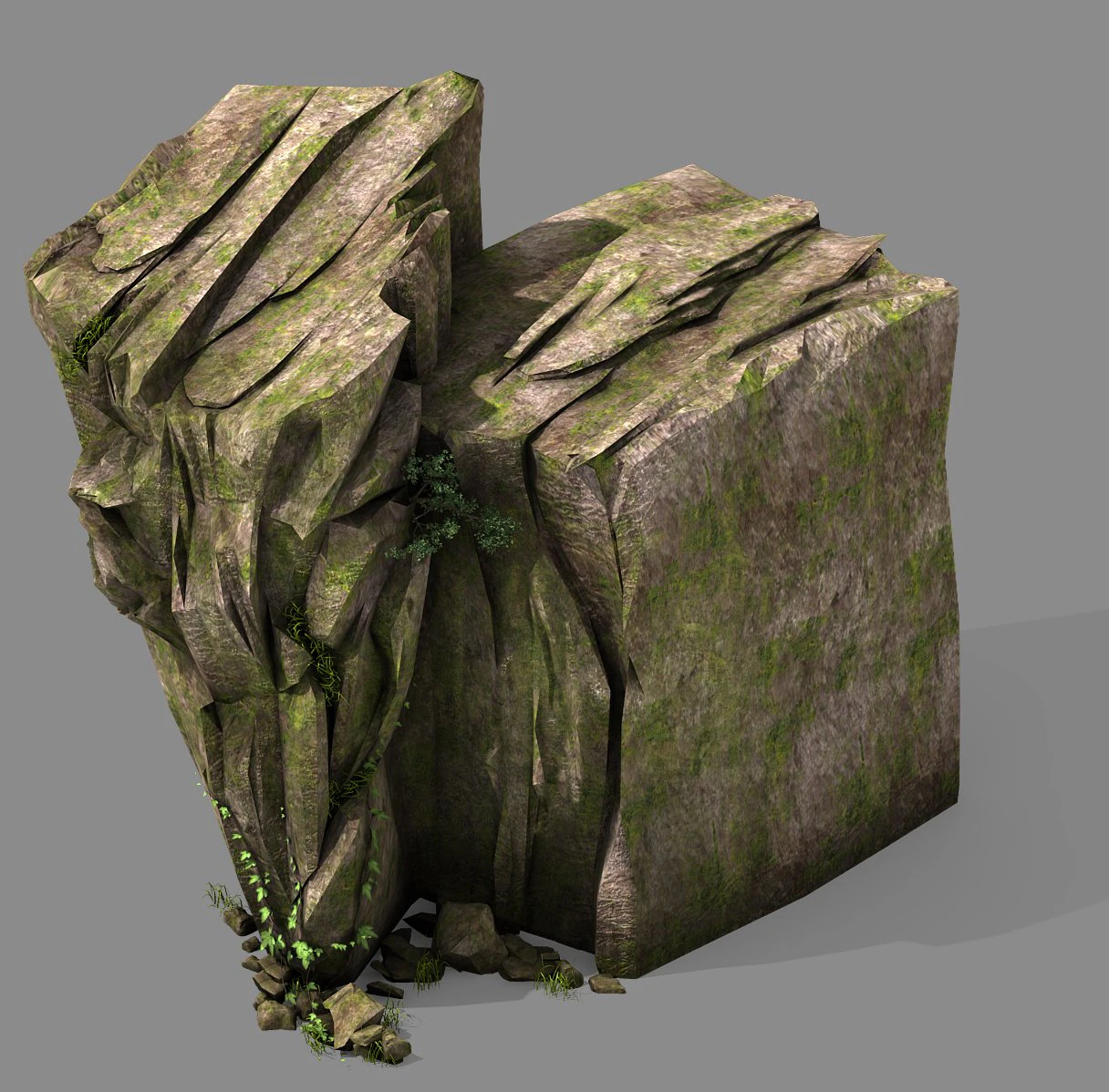 explore the mountains - mountain rock 012 3D Model .c4d .max .obj .3ds .fbx .stl .blend 