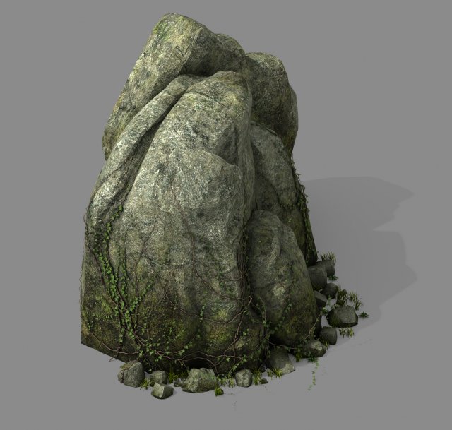 explore the mountains - rock 013 3D Model .c4d .max .obj .3ds .fbx .stl .blend