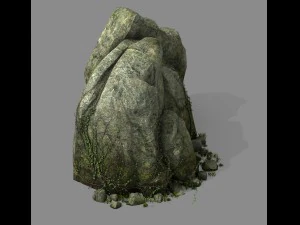 explore the mountains - rock 013 3D Model