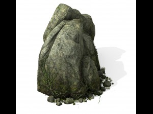 explore the mountains - rock 013 3D Model