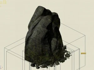explore the mountains - rock 013 3D Model