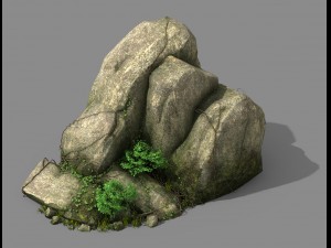 explore the mountains - rocks 014 3D Model