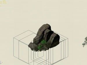 explore the mountains - rocks 014 3D Model