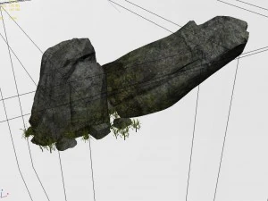 explore the mountains - rock 017 3D Model