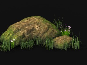 explore the mountains - rocks 20 Model 3D