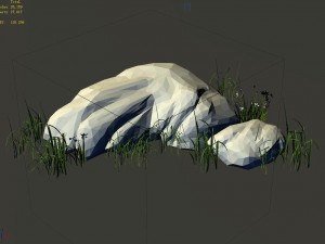 explore the mountains - rocks 20 Model 3D