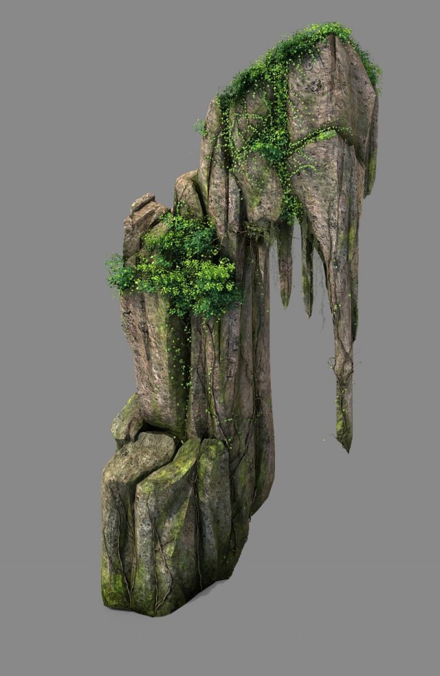 explore the mountains - rock 021 3D Model .c4d .max .obj .3ds .fbx .stl .blend