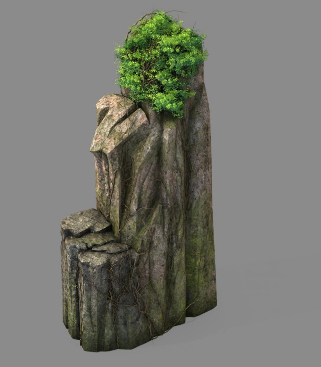 explore the mountains - rock 022 3D 모델 .c4d .max .obj .3ds .fbx .stl .blend 